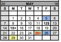 District School Academic Calendar for Gatesville Pri for May 2023