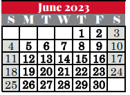 District School Academic Calendar for Colleyville Middle for June 2023