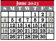 District School Academic Calendar for Grapevine High School for June 2023