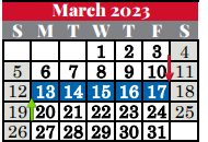 District School Academic Calendar for Grapevine High School for March 2023