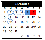 District School Academic Calendar for East Cliff El for January 2023
