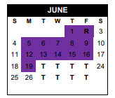 District School Academic Calendar for Gregory-portland J H for June 2023