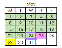 District School Academic Calendar for Battle Academy For Teaching Learning for May 2023