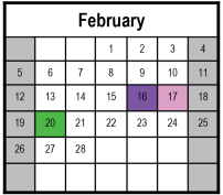 District School Academic Calendar for Hickory Elementary for February 2023