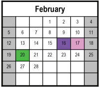 District School Academic Calendar for C. Milton Wright High for February 2023