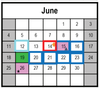 District School Academic Calendar for C. Milton Wright High for June 2023