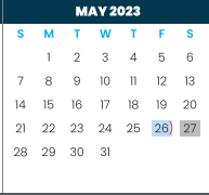 District School Academic Calendar for Austin Elementary for May 2023