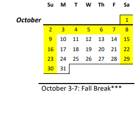 District School Academic Calendar for Mililani Uka Elementary School for October 2022