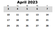 District School Academic Calendar for Stockbridge Middle School for April 2023