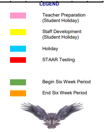 District School Academic Calendar Legend for Newell E Woolls Intermediate