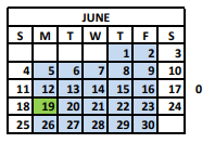 District School Academic Calendar for Davis Hills Middle School for June 2023