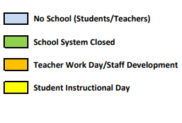 District School Academic Calendar Legend for Lincoln Elementary School