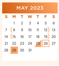 District School Academic Calendar for Hutto High School for May 2023