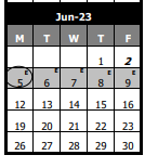 District School Academic Calendar for Robert Clow Elem Sch for June 2023