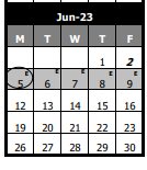 District School Academic Calendar for White Eagle Elementary for June 2023