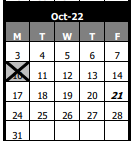 District School Academic Calendar for Georgetown Elementary School for October 2022