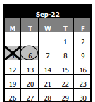 District School Academic Calendar for Thayer J Hill Middle School for September 2022