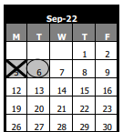 District School Academic Calendar for Prairie Children Preschool for September 2022