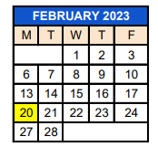 District School Academic Calendar for 281 Northport El Ts for February 2023