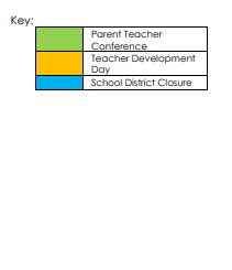 District School Academic Calendar Legend for Raines Elementary School