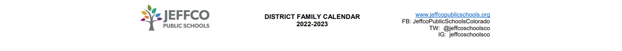 District School Academic Calendar for Interventions Transitional Programs