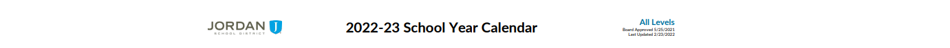 District School Academic Calendar for Sandy School
