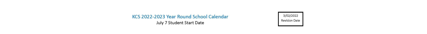 District School Academic Calendar for Dunbar Middle School