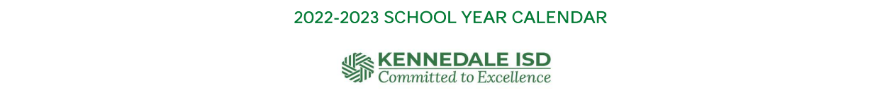 District School Academic Calendar for Kennedale J H