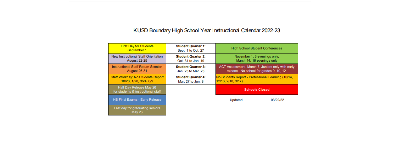 District School Academic Calendar Key for Lakeview Technology Academy