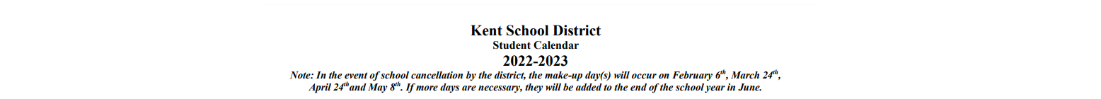 District School Academic Calendar for Meridian Middle School