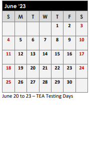 District School Academic Calendar for Maude Laird Middle for June 2023