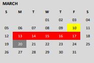 District School Academic Calendar for Fowler Elementary for March 2023