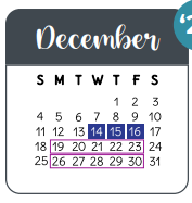 District School Academic Calendar for Mcdougle Elementary for December 2022