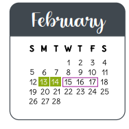 District School Academic Calendar for Frank Elementary for February 2023