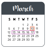 District School Academic Calendar for Ehrhardt Elementary for March 2023