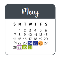 District School Academic Calendar for Harris Co Jjaep for May 2023