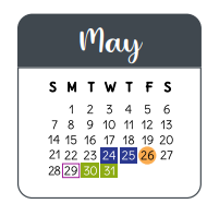 District School Academic Calendar for Wunderlich Intermediate for May 2023