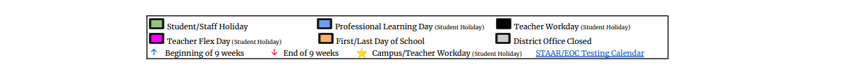 District School Academic Calendar Key for La Vernia Elementary