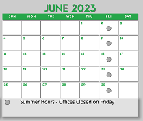 District School Academic Calendar for Shady Shores El for June 2023