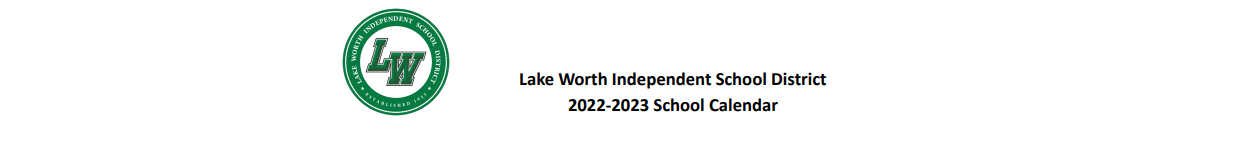 District School Academic Calendar for Lake Worth H S