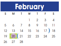 District School Academic Calendar for Meyer Elementary for February 2023