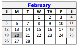 District School Academic Calendar for Hanna Springs Int for February 2023