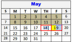 District School Academic Calendar for Hanna Springs Int for May 2023