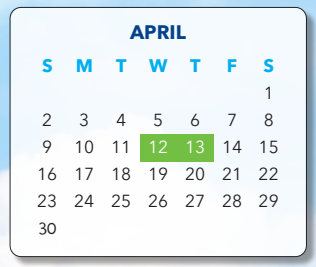 District School Academic Calendar for Moores Park School for April 2023