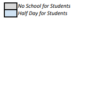 District School Academic Calendar Legend for Cordley Elem