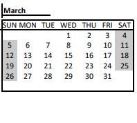 District School Academic Calendar for Arlington Middle School for March 2023