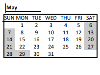 District School Academic Calendar for Kennedy Elem for May 2023