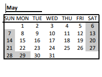 District School Academic Calendar for Sunset Hill Elem for May 2023