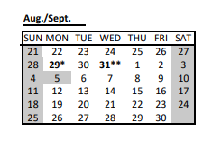 District School Academic Calendar for Lawlor Ecc for September 2022