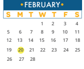 District School Academic Calendar for Stiles Middle School for February 2023